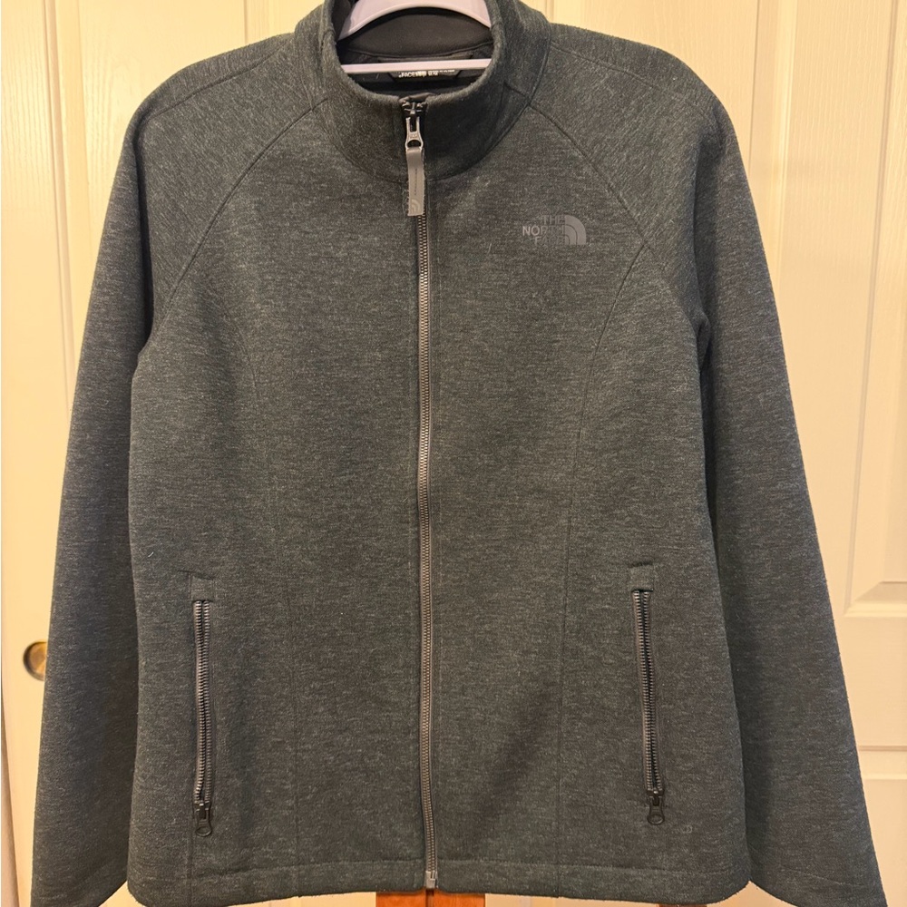 The North Face Women’s Zip Up jacket in Dark Gray